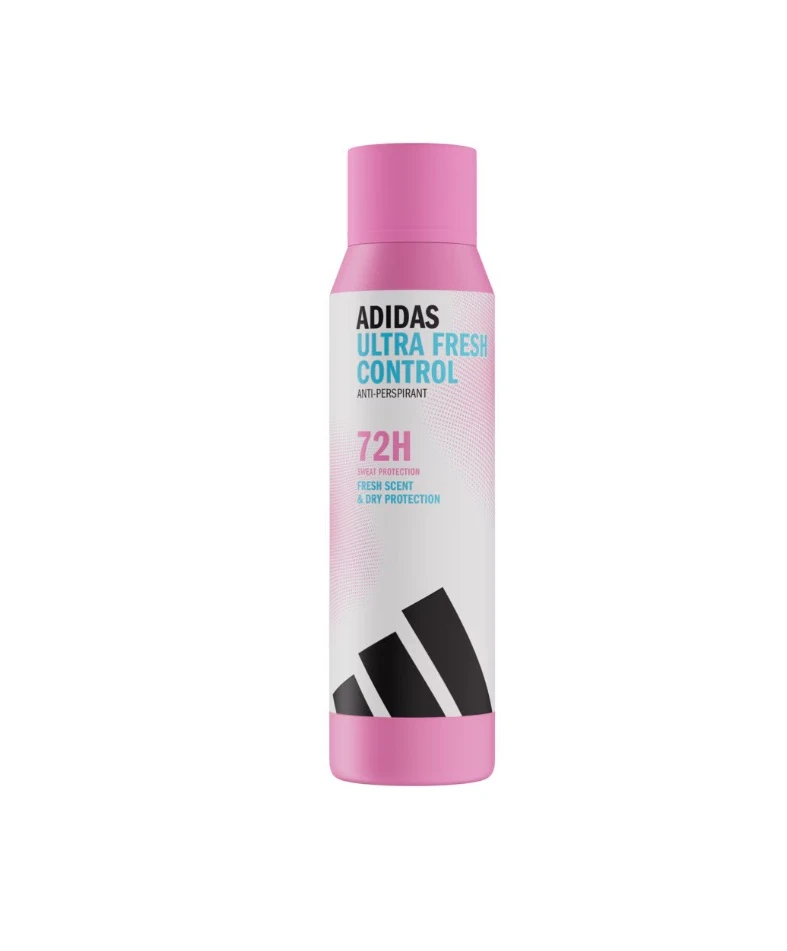 Deodorant spray antiperspirant adidas Ultra Fresh Control pentru femei, 150 ml